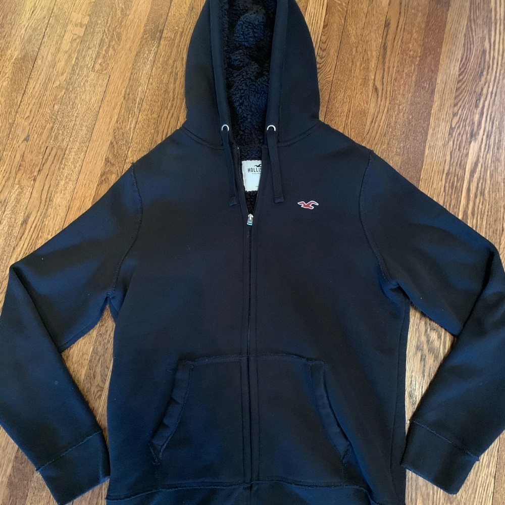 Men’s Hollister Sherpa lined zip up jacket